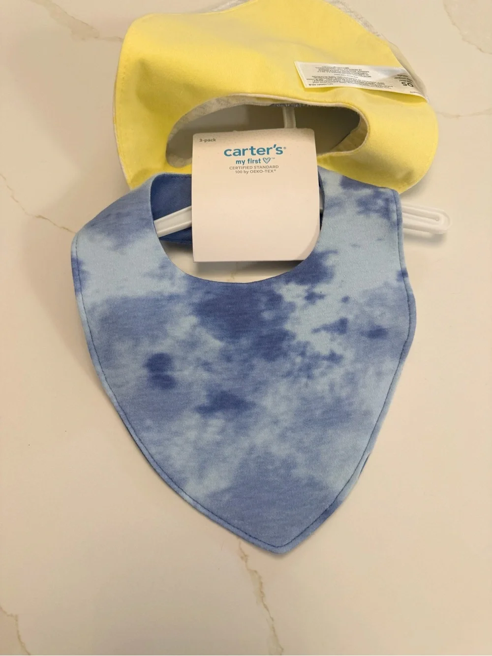 NWT Carter’s 3-Pack Water-Resistant Baby Bandana Bibs